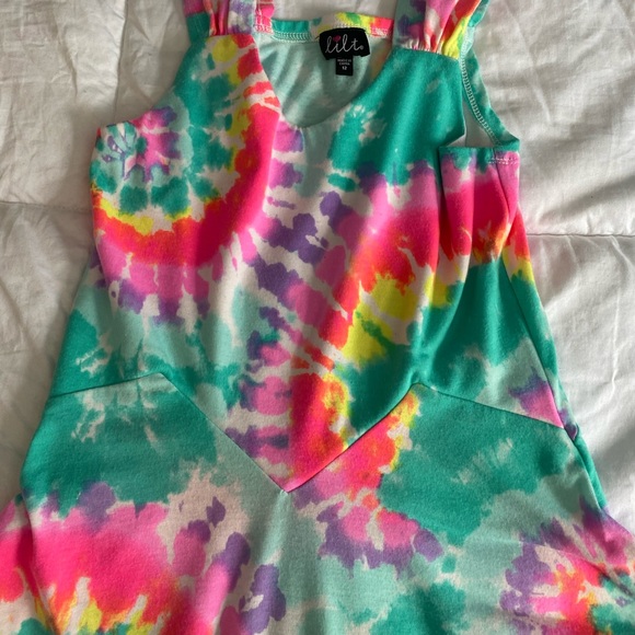 SOLD 🌟 Lilt | Girl's Tye Dye Spring Dress | Size 12 | Sweetheart - Picture 4 of 9